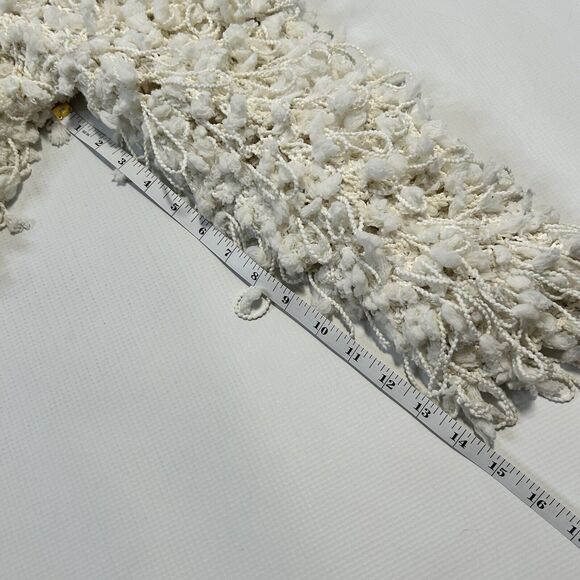 Windsor White Pom Blazer Jacket Womens Small Medium Open Front Streetwear - Picture 8 of 8